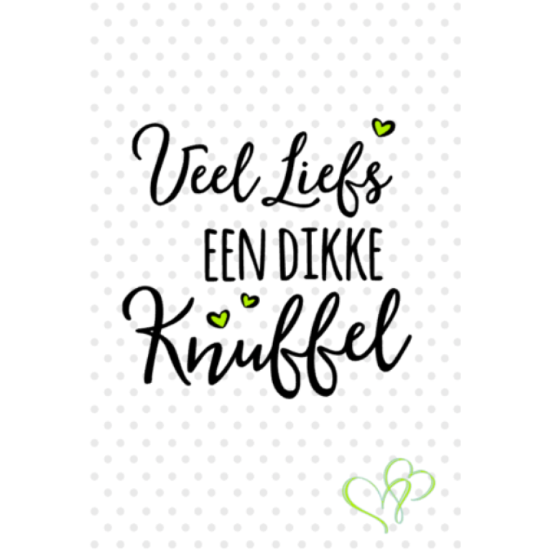 Veel liefs knuffel - kaart